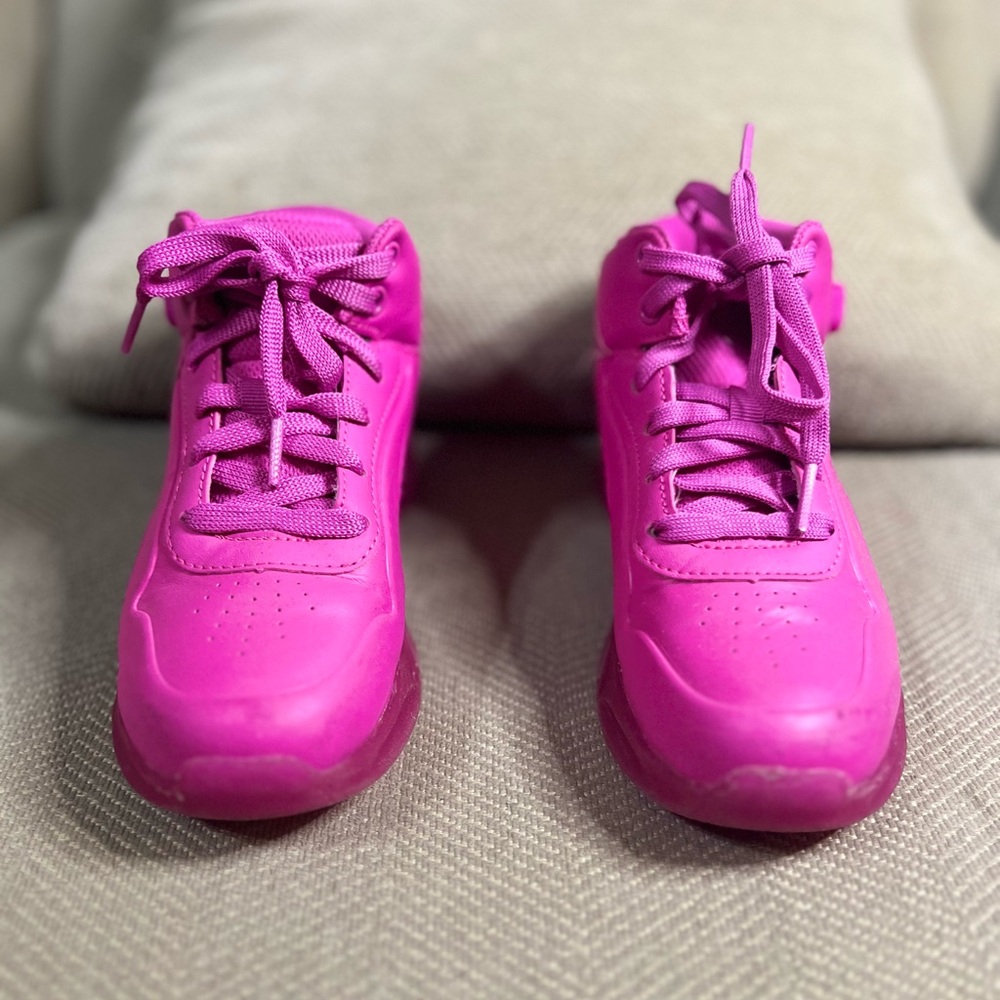 Skechers Fuchsia Kids Sneakers - Light Up